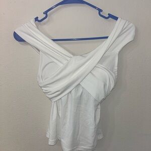 OGLmove white off the shoulder top